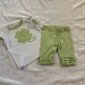 Gymboree shamrock pant set